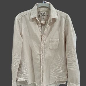 Frank and Eileen ‘Eileen’ Vintage White Denim -new xs